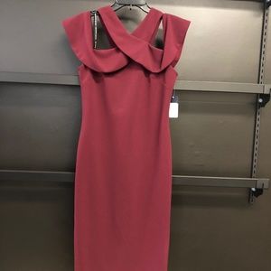 Poly spandex crepe cocktail dress